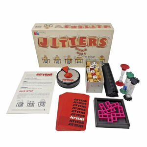 Jitters Word Game Vintage 1986 Milton Bradley Family Dice Game Please Read